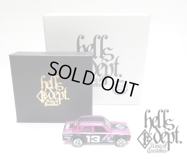 画像1: HELLS DEPT 2020 【"HELLS DEPT 9th ANNIVERSARY MODEL Vol.7" DATSUN 510 (カスタム完成品)(10台限定）】PINK/RR（送料サービス適用外）