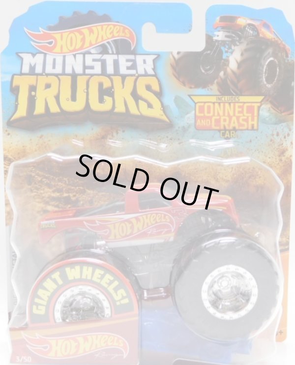 画像1: 2019 HW MONSTER TRUCKS! 【HOT WHEELS RACING】 R.T.RED (includes CONNECT AND CRASH CAR)