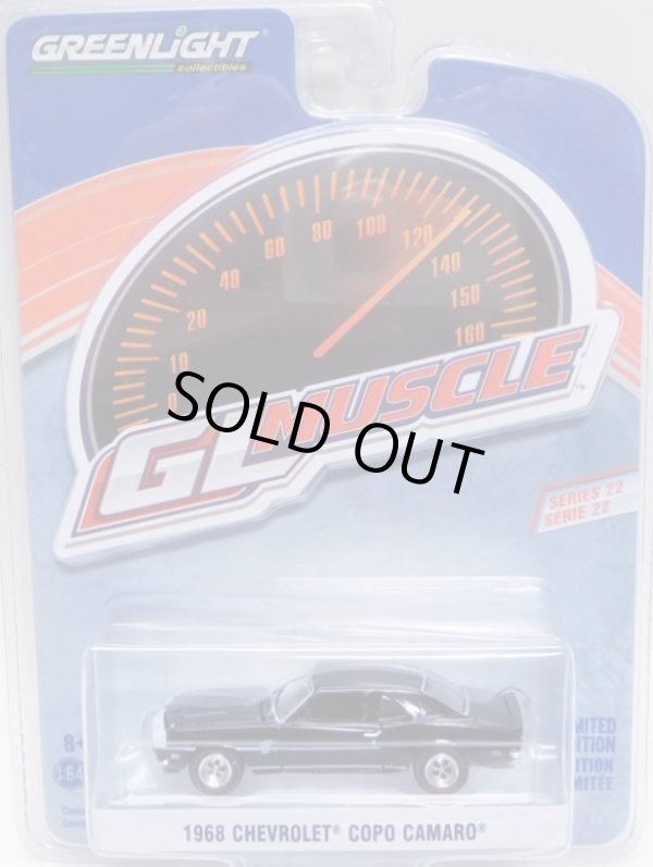 画像1: 2020 GREENLIGHT GL MUSCLE S22 【1968 CHEVROLET COPO CAMARO】BLACK/RR 