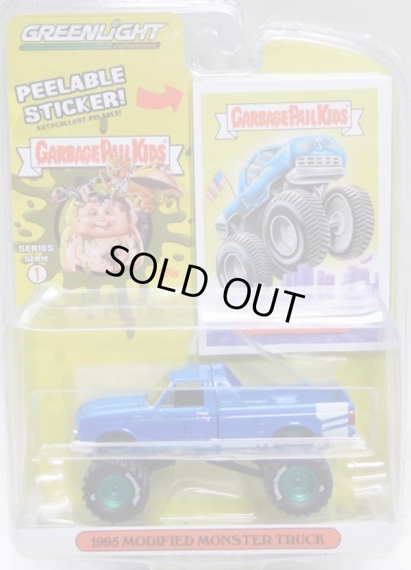 画像1: 2020 GREENLIGHT GARBAGE PAIL KIDS S1 【1995 MODIFIED MONSTER TRUCK】 BLUE/RR (GREEN MACHINE) 