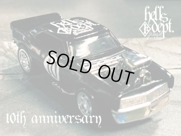 画像1: 【ご予約】PRE-ORDER - HELLS DEPT 2020 【HELLS DEPT 10th ANNIVERSARY - '67 CAMARO "HELLS 10th"  (カスタム完成品)】BLACK/RR（送料サービス適用外）（6月下旬入荷予定）