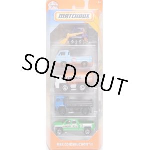 画像: 2020 MATCHBOX 5PACK 【CONSTRUCTION II】Skidster/'66 Dodge A100 Pickup(GULF)/Water Hauler/MAN TGS 18.440/'14 Chevy Silverado(予約不可）