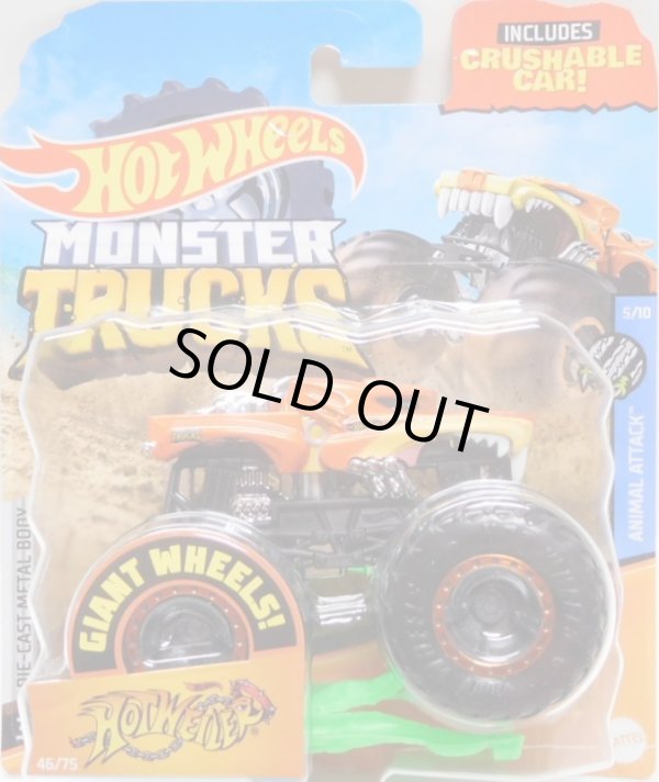 画像1: 2020 HW MONSTER TRUCKS! 【HOTWEILER】ORANGE (includes CRUSHABLE CAR)(NEW FOR 2020）