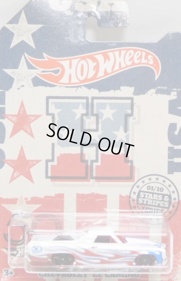 画像1: 2018 WALMART EXCLUSIVE STARS AND STRIPES COLLECTION 【CHEVROLET EL CAMINO】WHITE/DD8