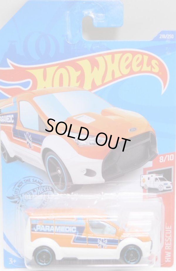 画像1: 【HOT WHEELS FORD TRANSIT CONNECT】 ORANGE-WHITE/O5