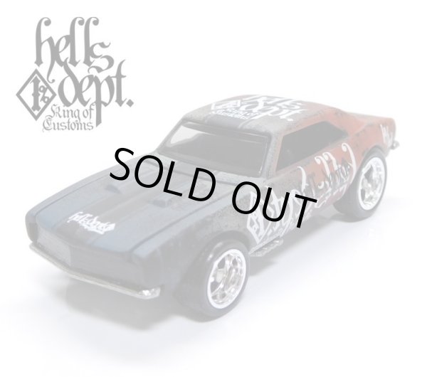 画像1: HELLS DEPT 2020 - カツヌマ製作所 - HOZUKI 【'67 CAMARO (カスタム完成品）】グラデ－ション FLAT BLACK-RED/RR （送料サービス適用外）