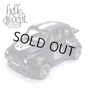 画像: HELLS DEPT 2020 - カツヌマ製作所 【'60s FIAT 500D MODIFICADO (カスタム完成品）】FLAT BLACK(TOP LINE)/RR （送料サービス適用外）