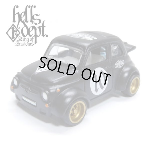 画像1: HELLS DEPT 2020 - カツヌマ製作所 【'60s FIAT 500D MODIFICADO (カスタム完成品）】FLAT BLACK(1%)/RR （送料サービス適用外）