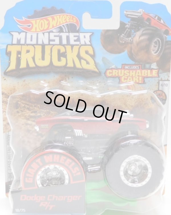 画像1: 2020 HW MONSTER TRUCKS! 【DODGE CHARGER R/T】 RED-BLACK (includes CRUSHABLE CAR)(予約不可）