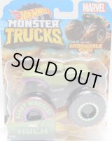 画像: 2020 HW MONSTER TRUCKS! 【HULK】 FLAT GREEN (includes CRUSHABLE CAR)(予約不可）