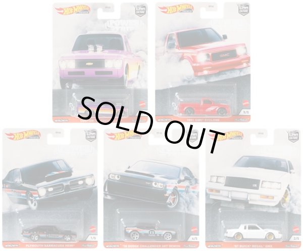 画像1: 【仮予約】PRE-ORDER - 2020 HW CAR CULTURE 【Tアソート POWER TRIP (5種セット）】CUSTOM '72 CHEVY LUV/1991 GMC SYCLONE/PLYMOUTH BARRACUDA HEMI/'18 DODGE CHALLENGER SRT DEMON/'87 BUICK REGAL GNX(11月下旬入荷予定）