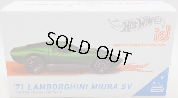 画像1: 2020 HOT WHEELS id 【'71 LAMBORGHINI MIURA SV】 SPEC.GREEN/ID(予約不可）