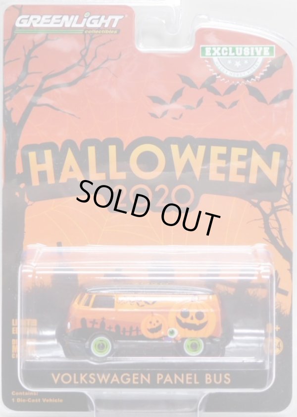 画像1: 2020 GREENLIGHT HOBBY EXCLUSIVE 【"HALLOWEEN" VOLKSWAGEN PANEL BUS】 ORANGE-BLACK/RR