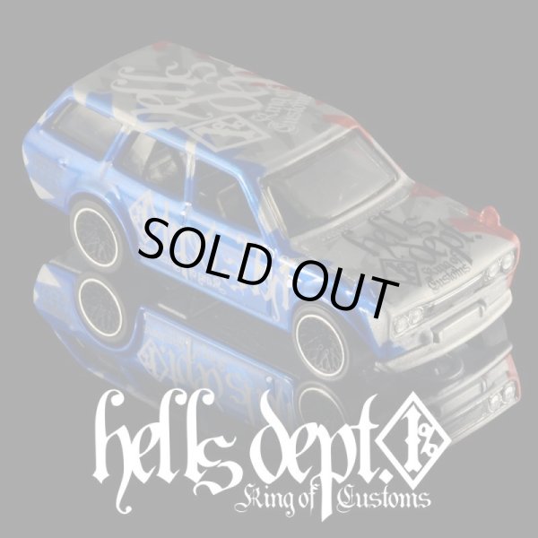 画像1: HELLS DEPT 2020 - DOUBLE LOSER[S] 【"CAMO RACING" '71 DATSUN BLUEBIRD 510 WAGON (カスタム完成品）】BLUE-SILVER-RED/RR （送料サービス適用外）