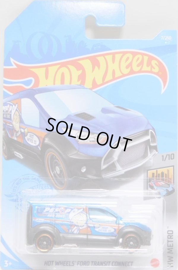 画像1: 【HOT WHEELS FORD TRANSIT CONNECT】BLUE/DD8