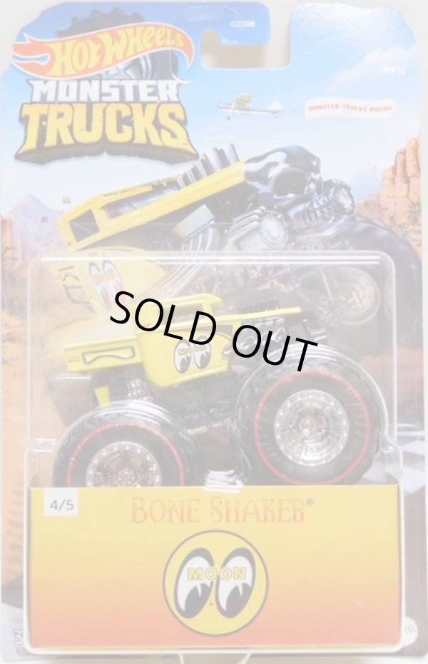 画像1: 2020 HW MONSTER TRUCKS! KROGER EXCLUSIVE 【"MONSTER TRUCK RACING" BONE SHAKER】YELLOW(MOONEYES)(お一人様1点まで）