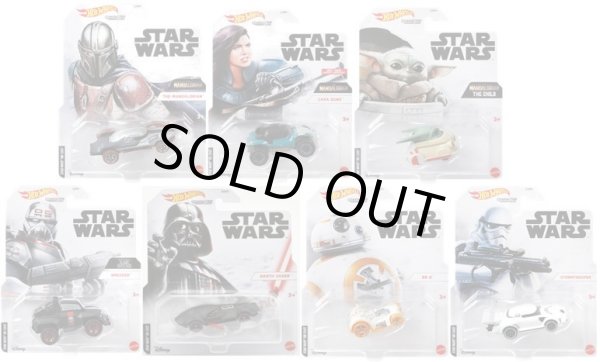 画像1: 【仮予約】PRE-ORDER - 2021 HW STAR WARS CHARACTER CAR 【Hアソート (8個入り】マンダロリアン/キュラ・デューン/ザ・チャイルド(x2)/レッカー/BB-8/ダース・ベイダー/ストームトルーパー（3月上旬入荷予定）