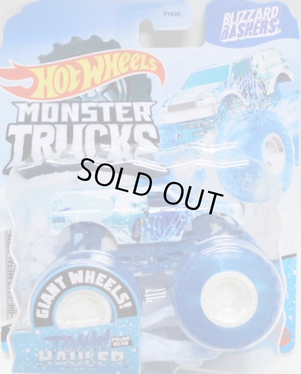 画像1: 2021 HW MONSTER TRUCKS! "BLIZZARD BASHERS"【TOWN HAULER】 LT.BLUE (予約不可)