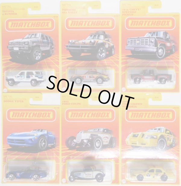 画像1: 2020 TARGET EXCLUSIVE "RETRO SERIES"【Bアソート 6種セット】Porsche 911 Rally/1933 Ford Coupe/Toyota 4 Runner/2006 Ford Crown Victoria/Dodge Viper/1975 Chevy Stepside Pickup(予約不可）