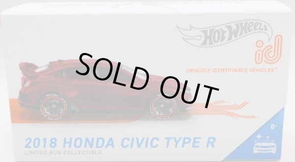 画像1: 2021 HOT WHEELS id 【2018 HONDA CIVIC TYPE R】 SPEC.RED/ID(予約不可）(お一人様1点まで）