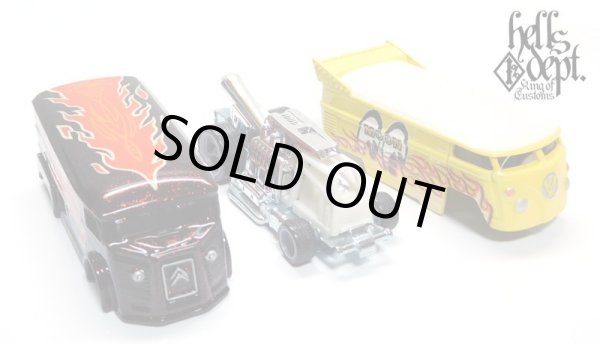 画像1: HELLS DEPT 2020 - BOO Pinstriping 【DRAG H-VAN (MOONEYES VW DRAG BUS(LOOSE)付き） (カスタム完成品）】MET.DK.RED（送料サービス適用外）