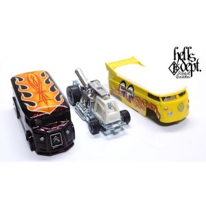 画像: HELLS DEPT 2020 - BOO Pinstriping 【DRAG H-VAN (MOONEYES VW DRAG BUS(LOOSE)付き） (カスタム完成品）】MET.DK.RED （送料サービス適用外）