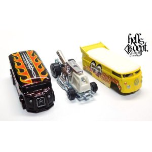 画像: HELLS DEPT 2020 - BOO Pinstriping 【DRAG H-VAN (MOONEYES VW DRAG BUS(LOOSE)付き） (カスタム完成品）】MET.DK.RED （送料サービス適用外）