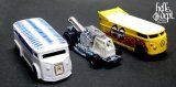 画像: HELLS DEPT 2020 - BOO Pinstriping 【”陶器シリーズ” DRAG H-VAN (MOONEYES VW DRAG BUS(LOOSE)付き） (カスタム完成品）】WHITE（送料サービス適用外）