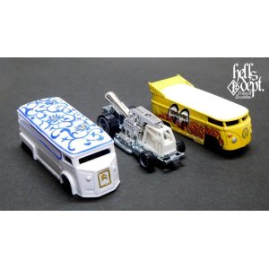 画像: HELLS DEPT 2020 - BOO Pinstriping 【”陶器シリーズ” DRAG H-VAN (MOONEYES VW DRAG BUS(LOOSE)付き） (カスタム完成品）】WHITE（送料サービス適用外）