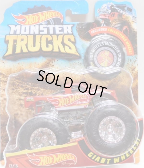 画像1: 2018 HW MONSTER TRUCKS! 【HOT WHEELS RACING】 RACE TEAM RED (includes COLLECTABLE WHEEL!)