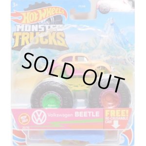 画像: 2021 HW MONSTER TRUCKS! 【VOLKS WAGEN BEETLE】 ORANGE-PINK (includes RE-CRUSHABLE CAR)(予約不可）