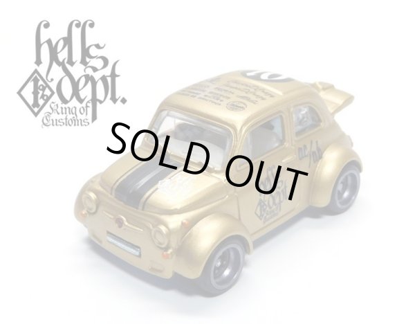 画像1: HELLS DEPT 2021 - カツヌマ製作所 【'60s FIAT 500D (カスタム完成品）】FLAT GOLD/RR （送料サービス適用外）