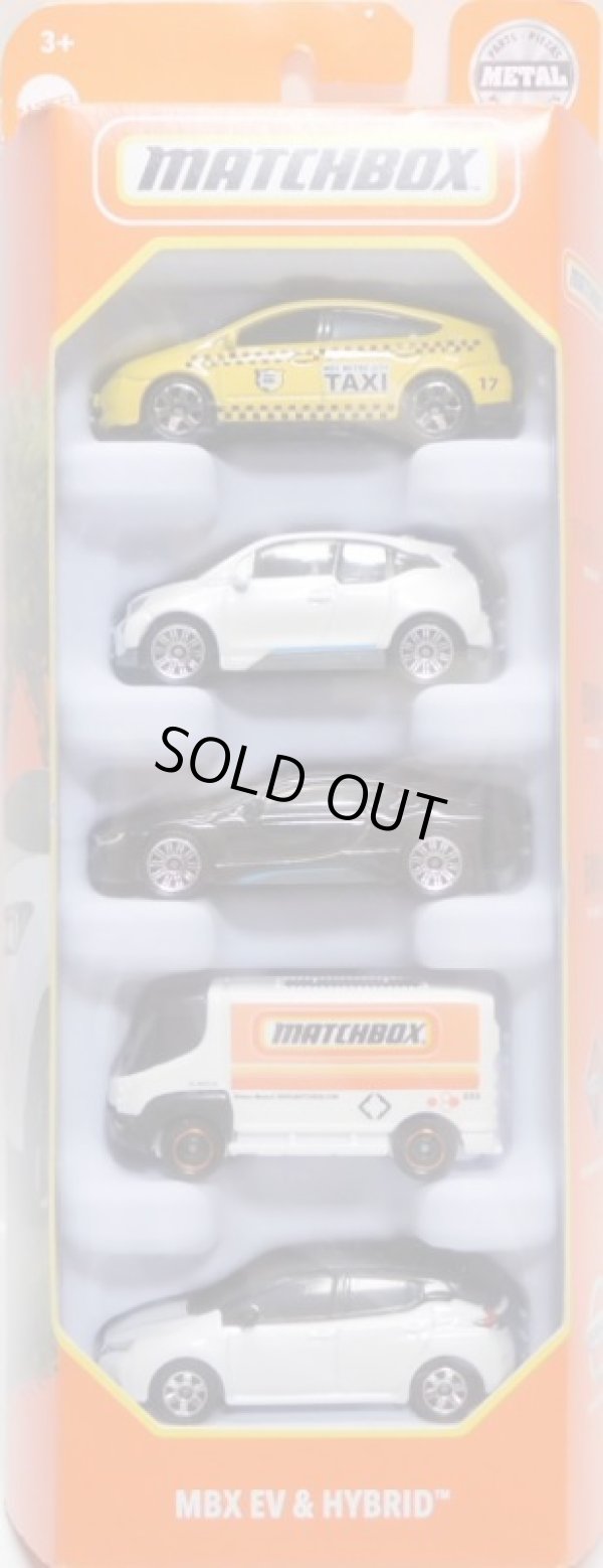 画像1: 2021 MATCHBOX 5PACK 【MBX EV & HYBRID】Toyota Prius/2015 BMW i3/2015 BMW i8/'09 International eStar/2018 Nissan Leaf