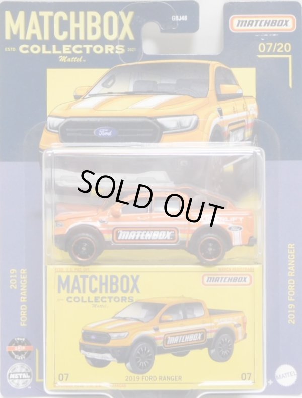 画像1: 2021 MATCHBOX COLLECTORS　【2019 FORD RANGER】ORANGE/RR (MATCHBOX TAMPO)