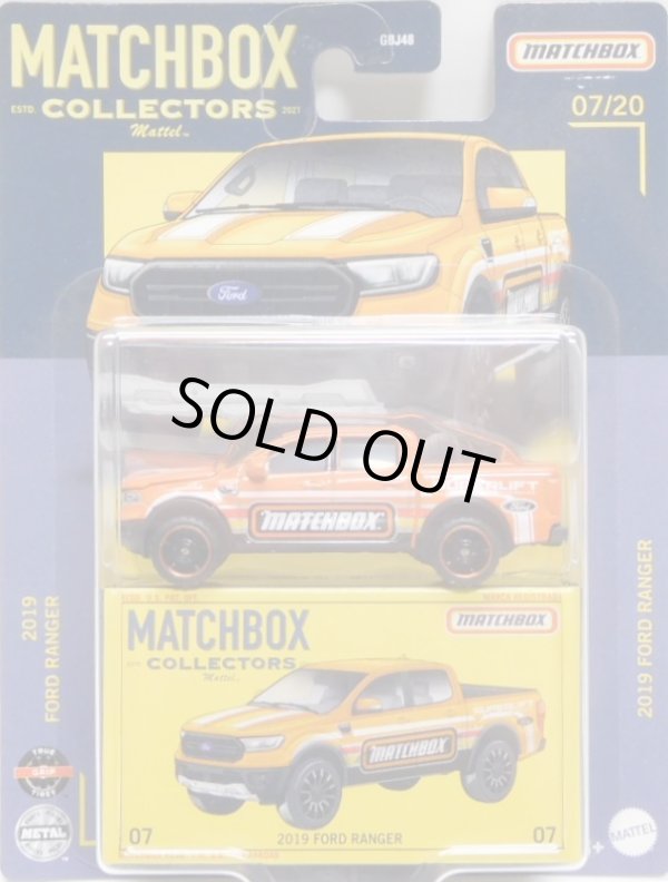 画像1: 2021 MATCHBOX COLLECTORS　【2019 FORD RANGER】ORANGE/RR (MATCHBOX TAMPO)