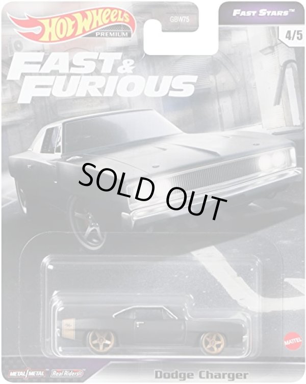 画像1: 2021 HW PREMIUM FAST & FURIOUS "FAST STARS" 【DODGE CHARGER】FLAT BLACK/RR