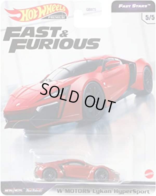 画像1: 2021 HW PREMIUM FAST & FURIOUS "FAST STARS" 【LYKAN HYPER SPORT】RED/RR