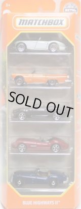 画像: 2021 MATCHBOX 5PACK 【BLUE HIGHWAYS II】1963 Austin Healey Roadster/1957 Ford Thunderbird/'16 Chevy Camaro Convertible/1956 Aston Martin DBR1/'56 Jaguar XK140 Roadster