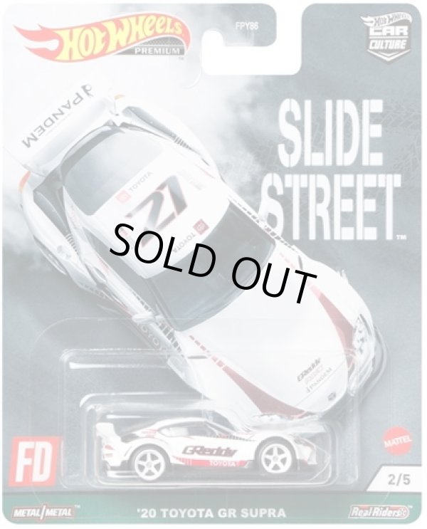 画像1: 2021 HW CAR CULTURE "SLIDE STREET" 【'20 TOYOTA GR SUPRA】WHITE/RR