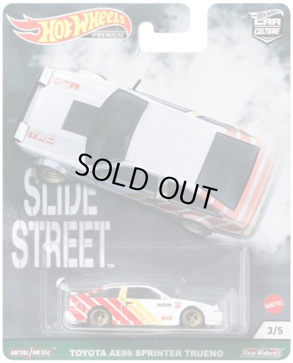 画像1: 2021 HW CAR CULTURE "SLIDE STREET" 【TOYOTA AE86 SPRINTER TRUENO】WHITE/RR