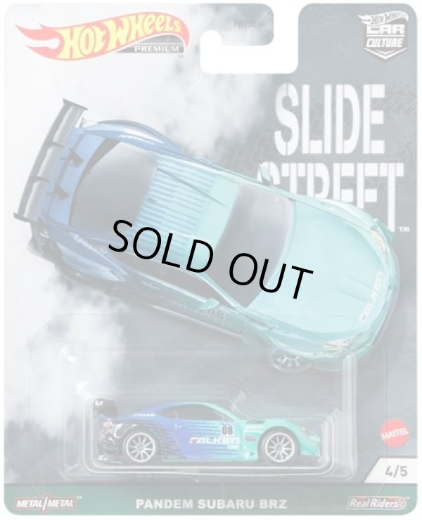 画像1: 2021 HW CAR CULTURE "SLIDE STREET" 【PANDEM SUBARU BRZ (FALKEN)】LT.GREEN-BLUE/RR