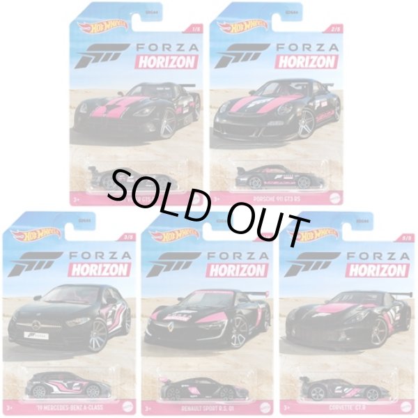 画像1: 2021 HW AUTO MOTIVE "FORZA HORIZON" 【5種セット】SRT・バイパー GTS-R/ポルシェ 911 GT3 RS/'19 メルセデス・ベンツ Aクラス/ルノー・スポール R.S.01/コルベット C7.R 