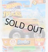 画像: 2021 HW MONSTER TRUCKS! 【VW DRAG BUS】 YELLOW-ORANGE (includes RE-CRUSHABLE CAR)(予約不可）