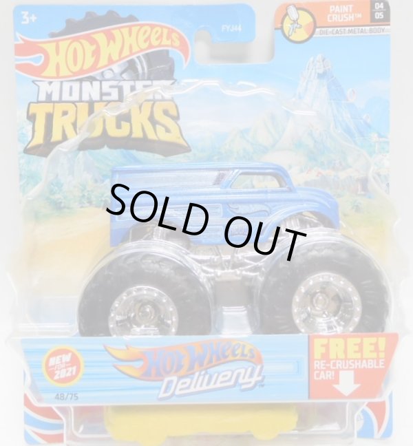 画像1: 2021 HW MONSTER TRUCKS! 【HOT WHEELS DELIVERY(DAIRYDELIVERY)】 BLUE (includes RE-CRUSHABLE CAR)(予約不可）