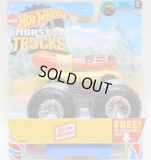 画像1: 2021 HW MONSTER TRUCKS! 【OSCAR MAYER】 ORANGE-YELLOW (includes RE-CRUSHABLE CAR)(予約不可）