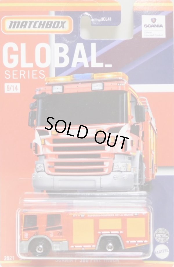 画像1: 2021 MATCHBOX GLOBAL SERIES 【SCANIA P 360 FIRE TRUCK】RED (予約不可）