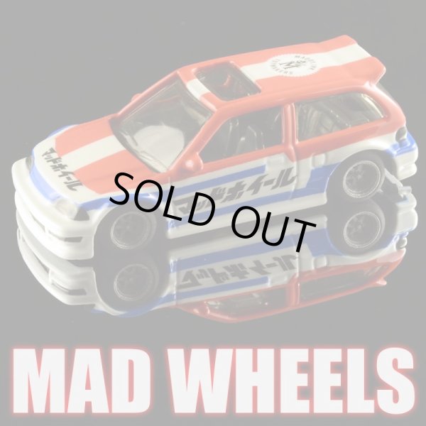 画像1: MAD WHEELS (マッドホイール） 【"Freddie EF CIVIC" '90 HONDA CIVIC EF (カスタム完成品)】WHITE-RED/RR（送料サービス適用外） 