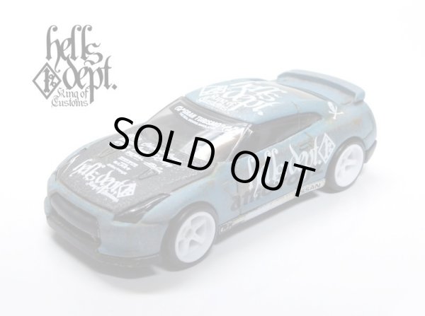 画像1: HELLS DEPT 2021 - カツヌマ製作所 【2009 NISSAN GT-R(カスタム完成品）】サビ-FLAT BLACK-PALE BLUE/RR （送料サービス適用外）