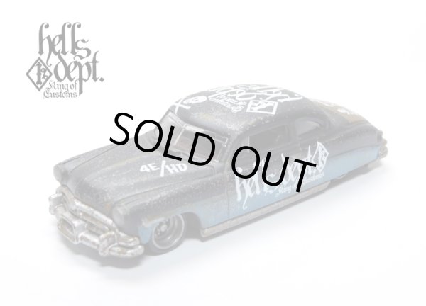 画像1: HELLS DEPT 2021 - カツヌマ製作所 【1952 HUDSON HORNET(カスタム完成品）】サビ-FLAT BLACK-PALE BLUE/RR （送料サービス適用外）