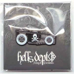 画像: 【BLACKバージョン】HELLS DEPT x FUNKASTOK MOTORS 【CYCLOPS ピンズ (BLACKバージョン)】（送料サービス適用外）